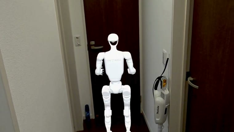 実寸で立ったロボット